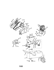 Portable Air Compressors Diagram and Parts List for VA500003  Campbell Hausfeld Compressor